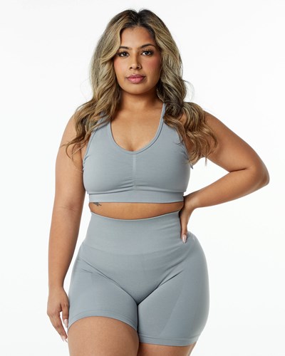 Alphalete High-Impact Seamless Sports Bra Harmaat | 062MKCZFE