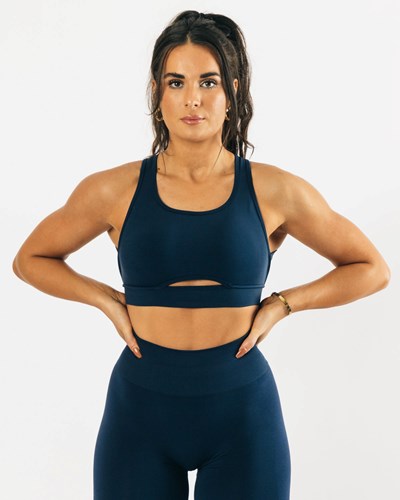 Alphalete High-Impact Seamless Sports Bra Sininen | 261XWEJVR