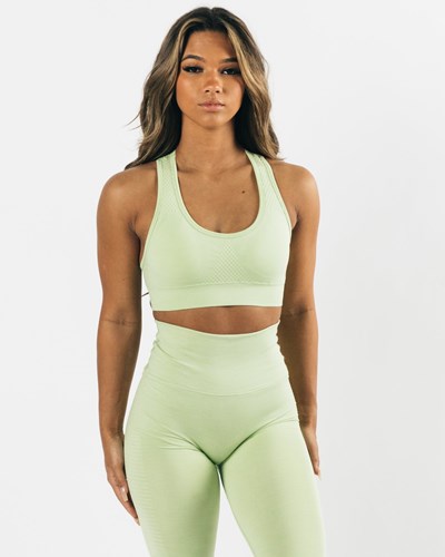 Alphalete High-Impact Seamless Sports Bra Frozen Spring | 589XIMYJZ