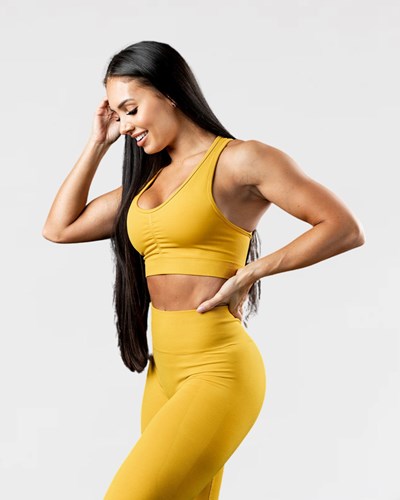 Alphalete High-Impact Seamless Sports Bra Golden Hour | 649NTMPWJ
