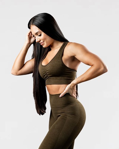 Alphalete High-Impact Seamless Sports Bra Canteen | 860CIZOMQ
