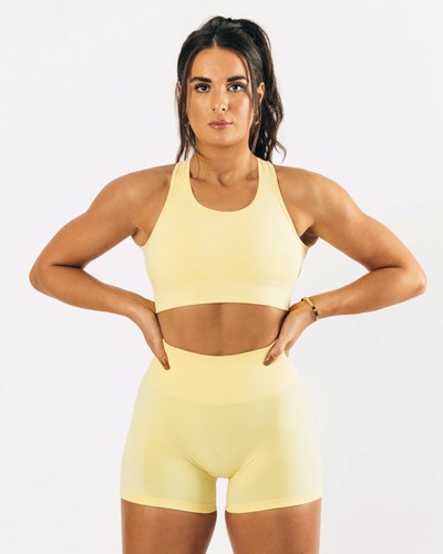 Alphalete High-Impact Seamless Sports Bra Lemonade | 925REDYSW