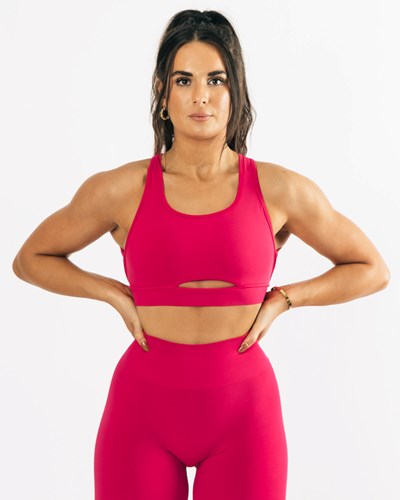Alphalete High-Impact Seamless Sports Bra Pinkki | 978BTCJKS
