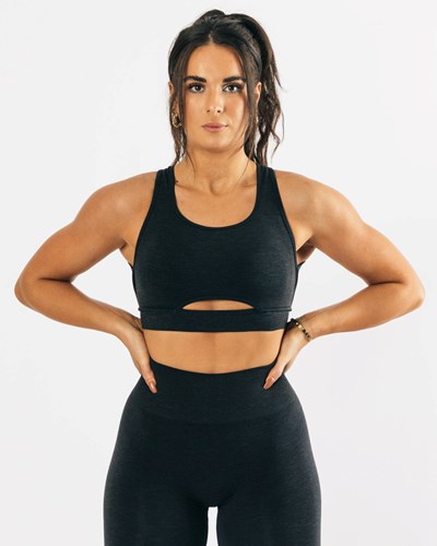 Alphalete High-Impact Seamless Sports Bra Mustat | 981NWZJIU