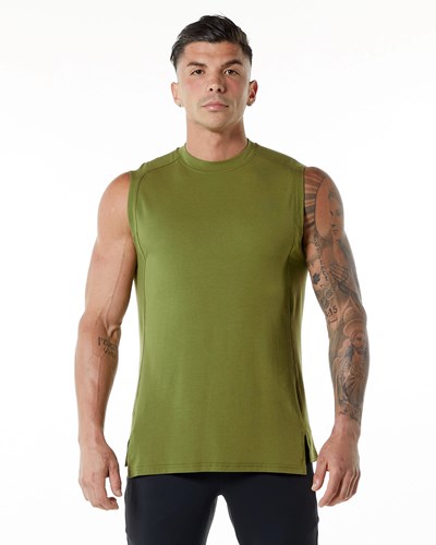 Alphalete High-Neck Premium Tank Vihreä | 560TFDZPM