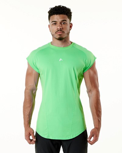 Alphalete High Performance Hihattomat Tee Vihreä | 260UNQVXG