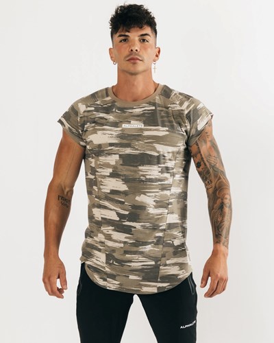 Alphalete High Performance Hihattomat Tee Camo | 369ATVQKD