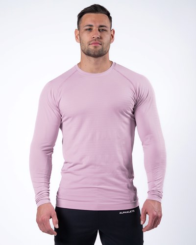 Alphalete High Performance Seamless Long Sleeve Tee Bloom | 456SZFMJY