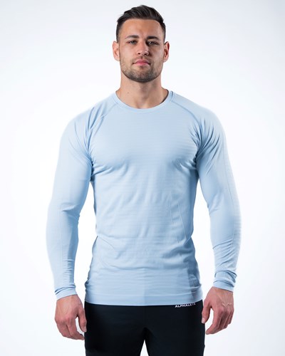 Alphalete High Performance Seamless Long Sleeve Tee Sininen | 914XTGOFM