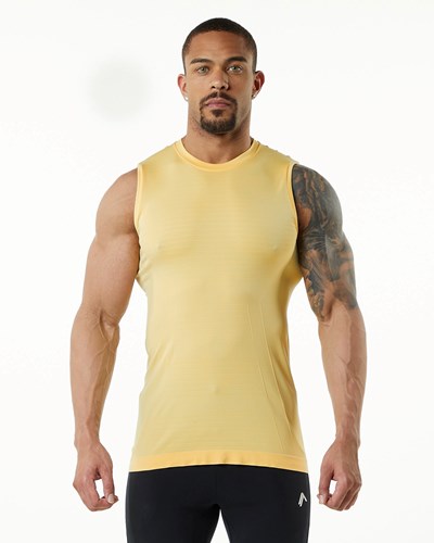 Alphalete High Performance Seamless Tank Faded Honey | 148KXDING