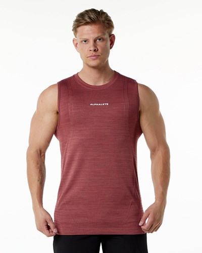 Alphalete High Performance Seamless Tank Gingerbread | 204MUYHFB