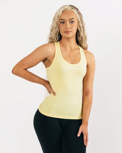Alphalete High Performance Seamless Tank Lemonade | 609ZKLCTO