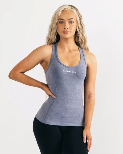 Alphalete High Performance Seamless Tank Sininen | 947MKTAIG
