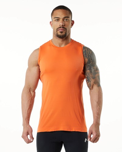 Alphalete High Performance Seamless Tank Faded Strawberry | 964NGZPQF