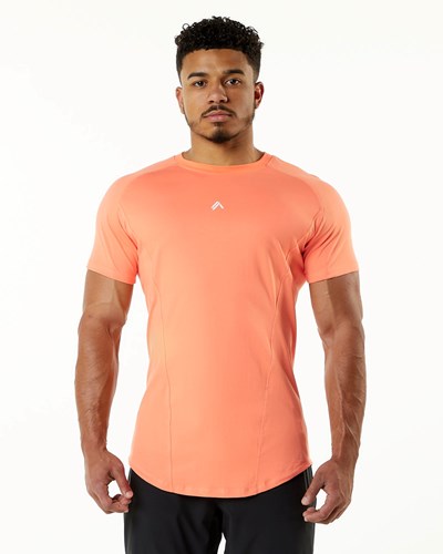 Alphalete High Performance Tee Electric Peach | 961YSECZH