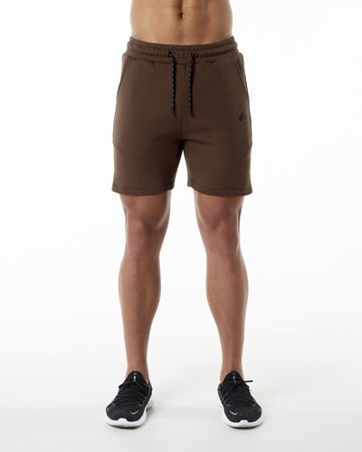 Alphalete Interlock Knit 6" Lyhyt Ruskea | 234BQTPHG