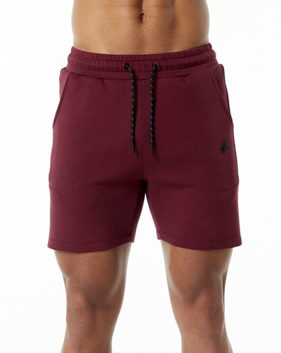 Alphalete Interlock Knit 6" Lyhyt Viininpunainen | 429CEITWU