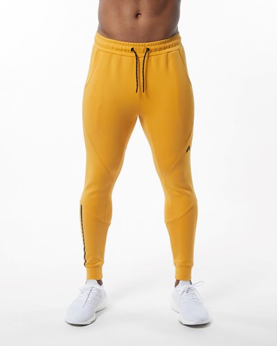 Alphalete Interlock Knit Cuffed Jogger Keltainen | 970CDSAJF