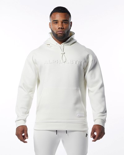 Alphalete Interlock Knit Hoodie Kerma | 193MXVWQF