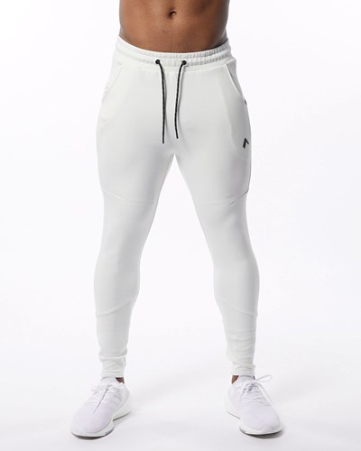 Alphalete Interlock Knit Zip Jogger Kerma | 673XQJZTR