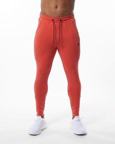 Alphalete Interlock Knit Zip Jogger Oranssi | 768WLPTBJ