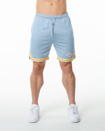 Alphalete Jersey Knit Lyhyt Vaaleansininen | 031FJYKQC