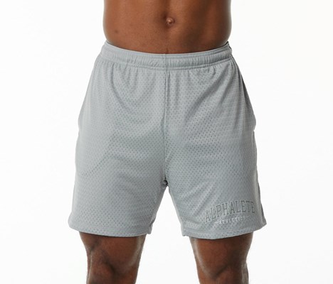 Alphalete Luxury Vuoratut 4-Way Stretch Mesh Lyhyt Harmaat | 175BGEMIJ
