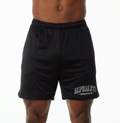 Alphalete Luxury Vuoratut 4-Way Stretch Mesh Lyhyt Mustat | 839RJBCAV