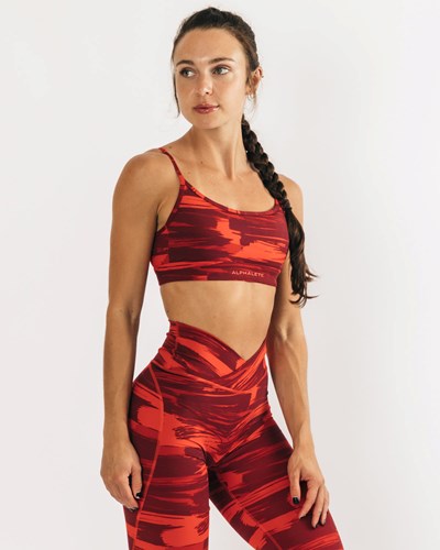 Alphalete Medium Impact Bra Camo | 785KEBXQP