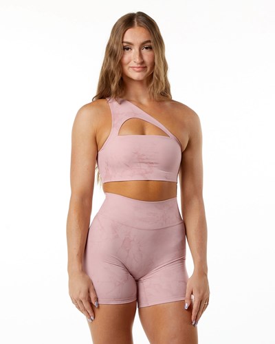 Alphalete Medium-Impact Luxury Sports Bra Blossom | 241PFTMQO