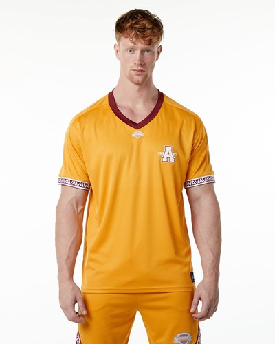 Alphalete Oversized Lyhyt Sleeve Jersey Marigold | 791DMOFNK