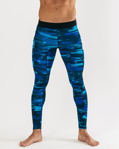 Alphalete Performance High-Compression Koulutus Tight Sininen Camo | 094NBEHRT