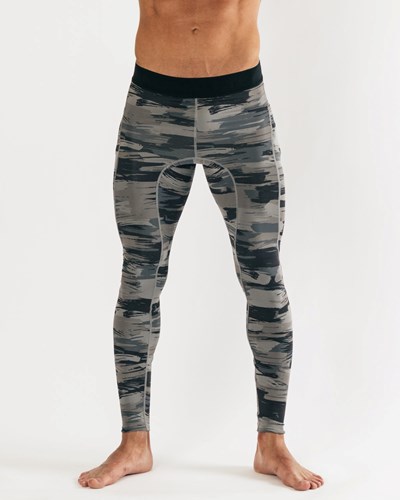 Alphalete Performance High-Compression Koulutus Tight Mustat Camo | 498KIPVZE