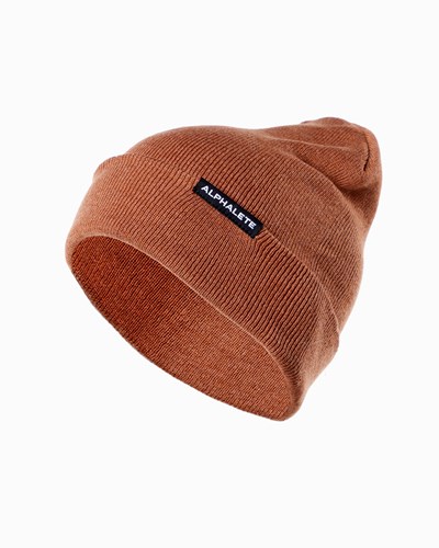 Alphalete Puuvilla Knit Beanie Clay | 172EMVLWJ