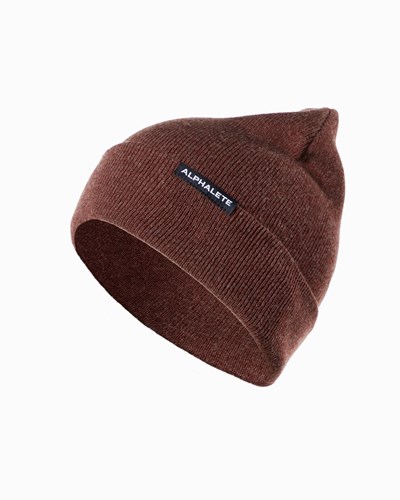 Alphalete Puuvilla Knit Beanie Wine | 193DESRKO