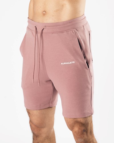 Alphalete Relaxed All-Purpose 8" Puuvilla Lyhyt Mauve | 470SENBPZ