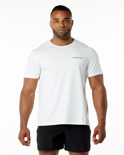 Alphalete Relaxed Fit Tee Valkoinen | 530LOUWJI
