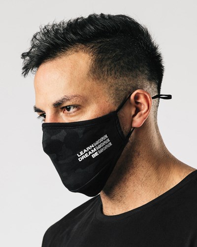 Alphalete Reusable Face Mask Mustat Camo | 574VDIBLZ