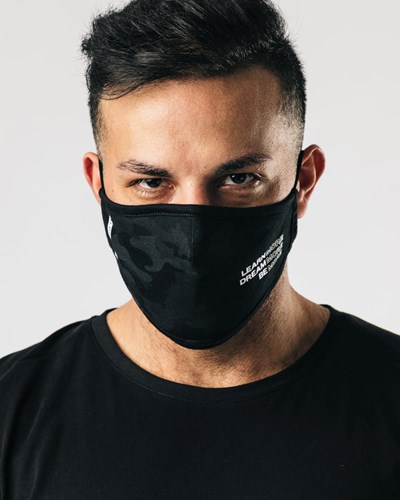 Alphalete Reusable Face Mask Mustat Camo | 954KYDRJZ