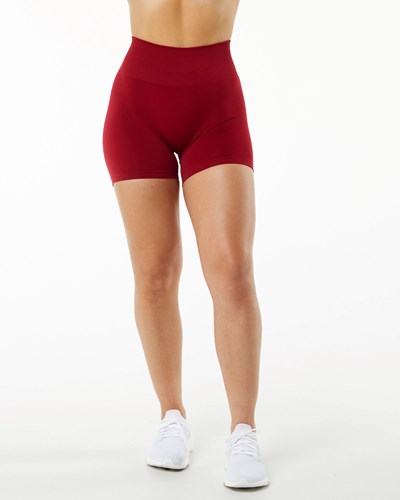 Alphalete Seamless Scrunch 4.5" Lyhyt Scarlet | 671CGPBXM