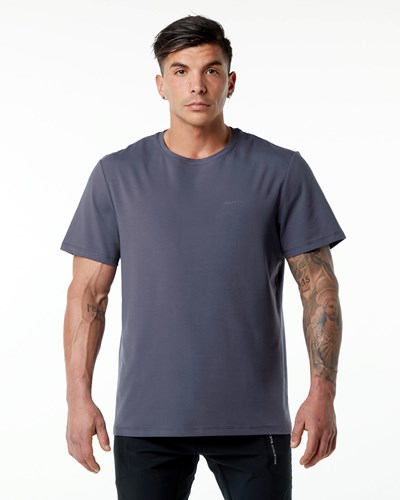 Alphalete Set-In Sleeve Tee Violetit | 520XLNMVW