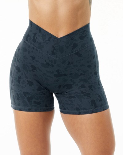 Alphalete Single Brushed Cross-Wrapped Lyhyt Sininen | 719EWYMPQ