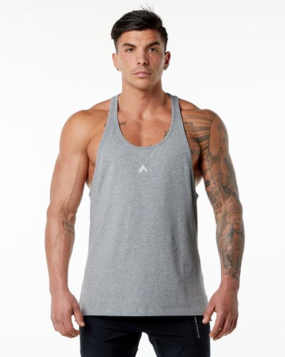 Alphalete Stepped Hem Stringer Harmaat | 405SVQKDN
