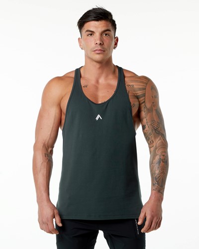 Alphalete Stepped Hem Stringer Vihreä | 498XYCIEO
