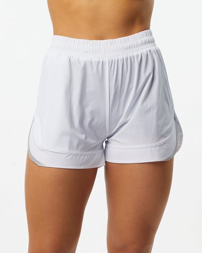 Alphalete Vuoratut Woven 4-Way Stretch Lyhyt Valkoinen | 459XOTZNQ