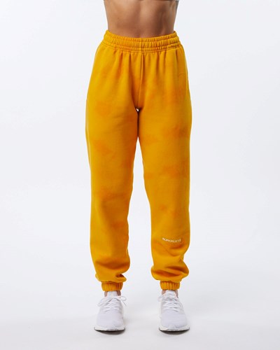 Alphalete Washed 30" Fleece Jogger Golden Sun | 798FGNPQB