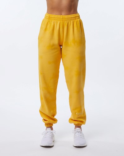 Alphalete Washed 30" Fleece Jogger Honey | 198AXPTYR