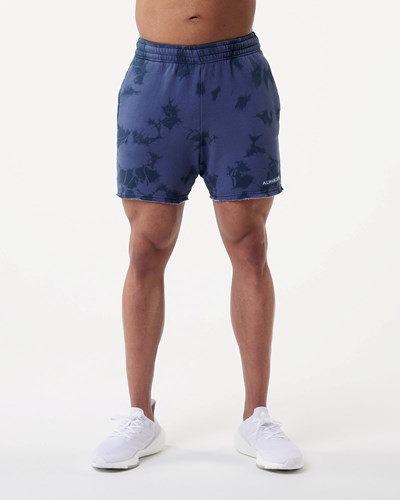 Alphalete Washed 5" Fleece Lyhyt Moonlight | 695TAEMQJ