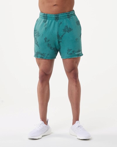 Alphalete Washed 5" Fleece Lyhyt Submarine | 396NQOWLS