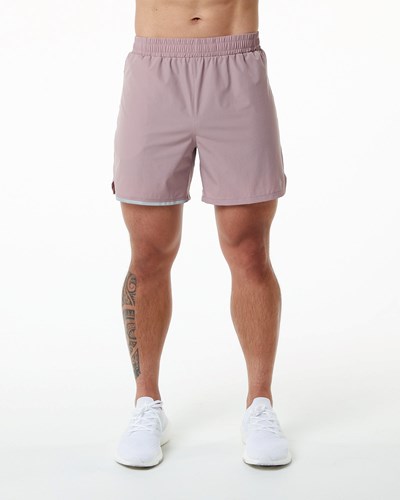 Alphalete Woven 4-Way Stretch 5" Lyhyt Pinkki | 329GPRLYA